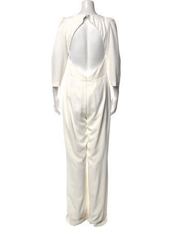 Lazaro Plunge Neckline Jumpsuit
