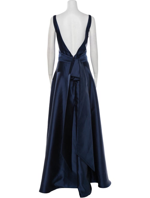 Lazaro V-Neck Long Dress