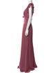 Lazaro V-Neck Long Dress