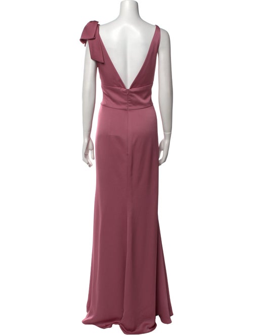 Lazaro V-Neck Long Dress