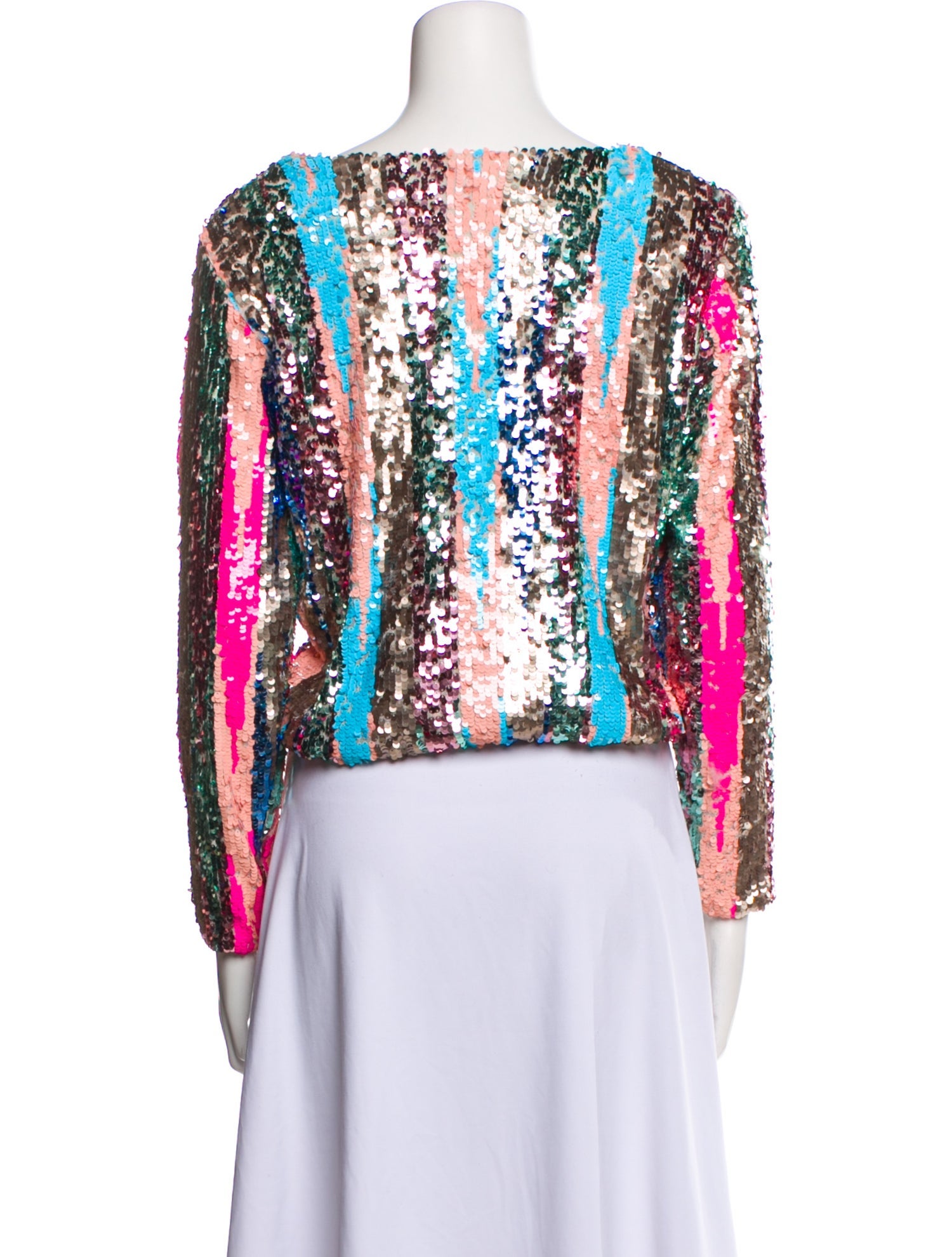 Loyd/Ford Printed Bateau Neckline Blouse