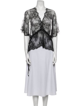 Loyd/Ford Lace Pattern V-Neck Tunic