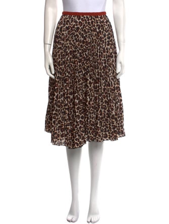 Loyd/Ford Animal Print Knee-Length Skirt