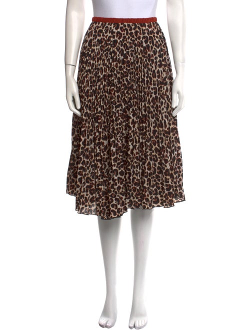 Loyd/Ford Animal Print Knee-Length Skirt