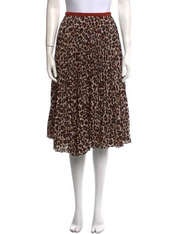 Loyd/Ford Skirts Animal Print Knee-Length Skirt S