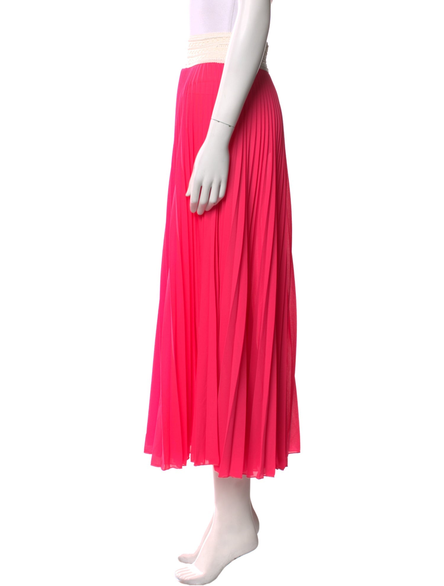 Loyd/Ford Colorblock Pattern Midi Length Skirt