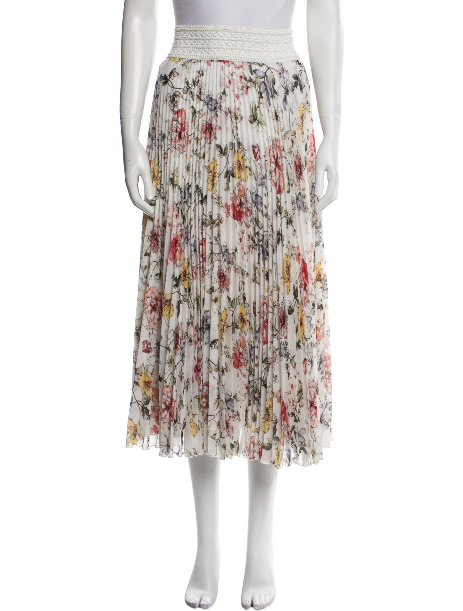 Loyd/Ford Printed Midi Length Skirt