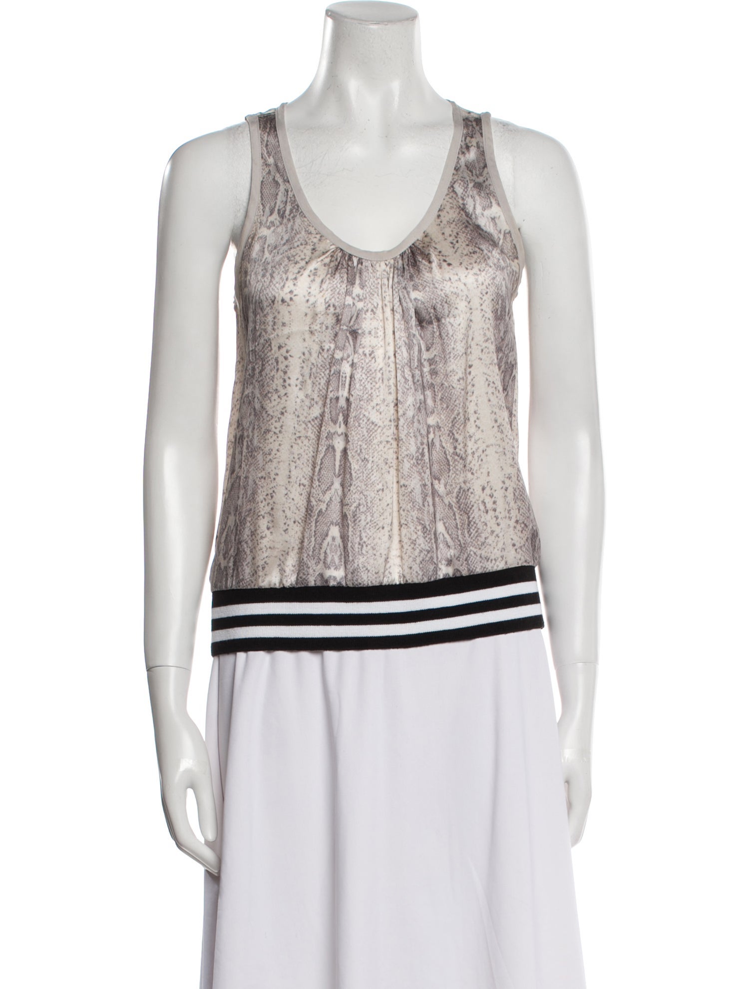 Loyd/Ford Silk Animal Print Top