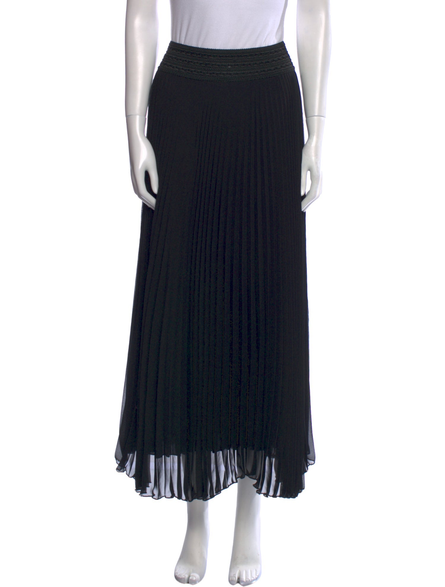 Loyd/Ford Pleated Accents Midi Length Skirt