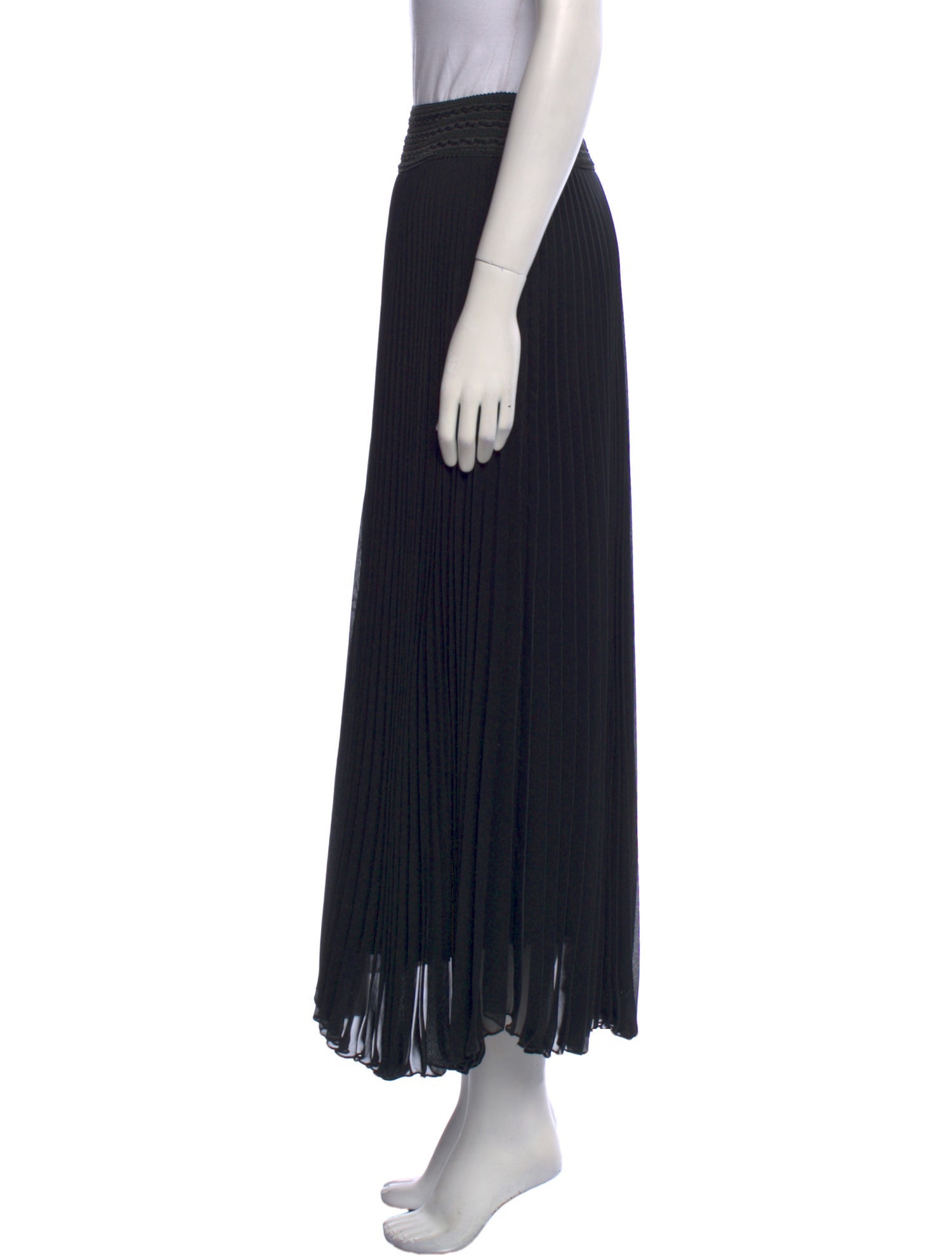 Loyd/Ford Pleated Accents Midi Length Skirt