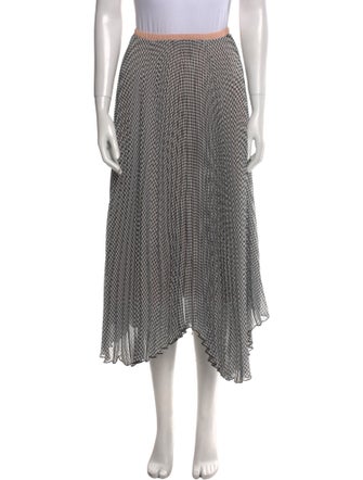 Loyd/Ford Houndstooth Print Midi Length Skirt