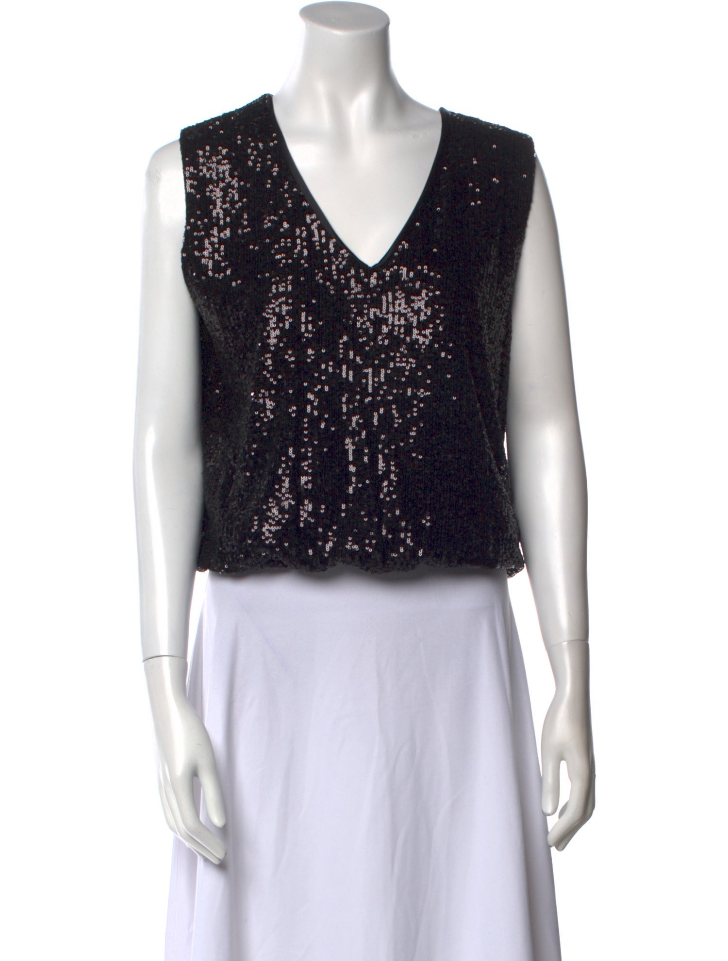 Loyd/Ford V-Neck Sleeveless Crop Top