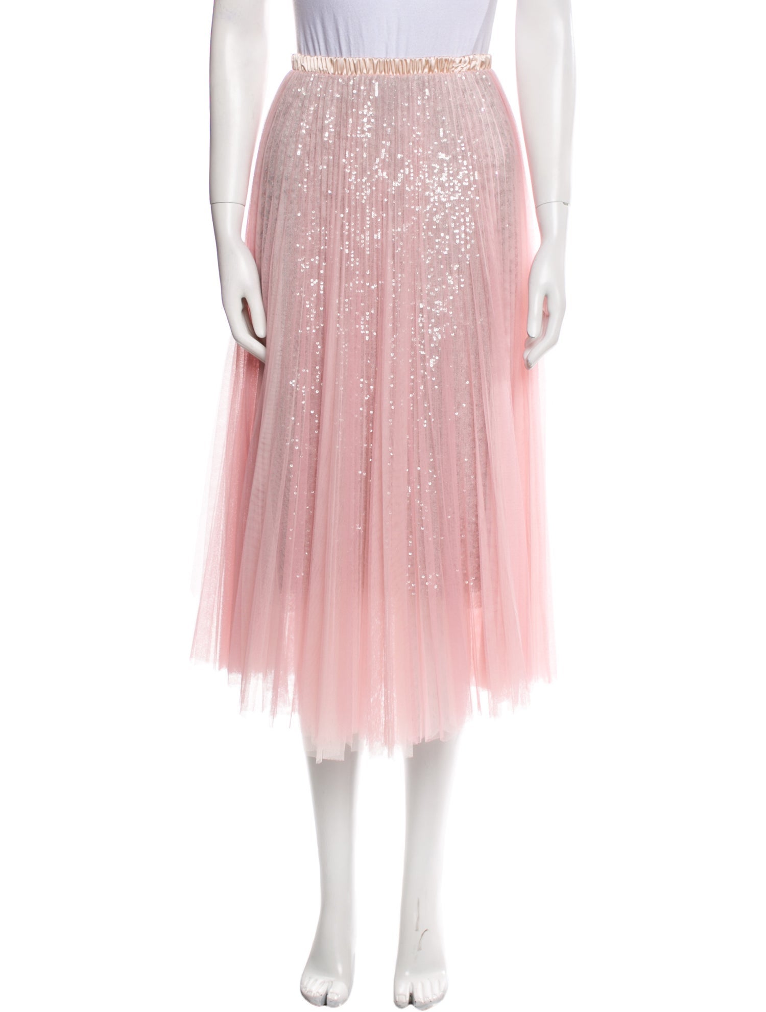 Loyd/Ford Sequin Embellishments Midi Length Skirt