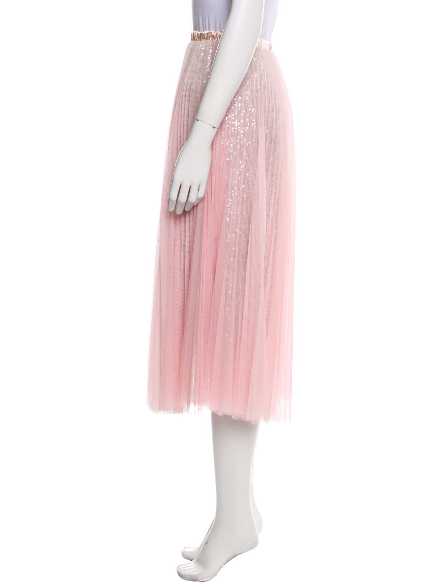 Loyd/Ford Sequin Embellishments Midi Length Skirt