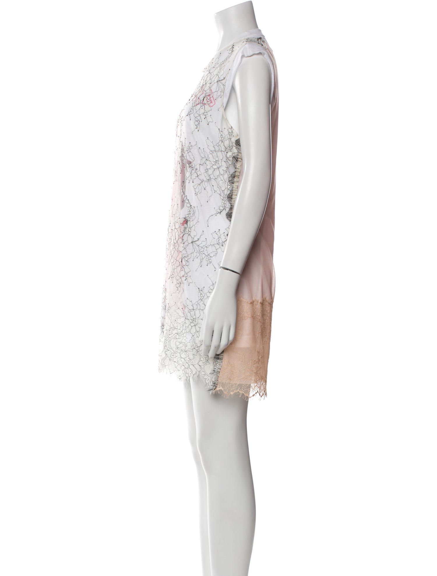 Loyd/Ford Lace Pattern Mini Dress