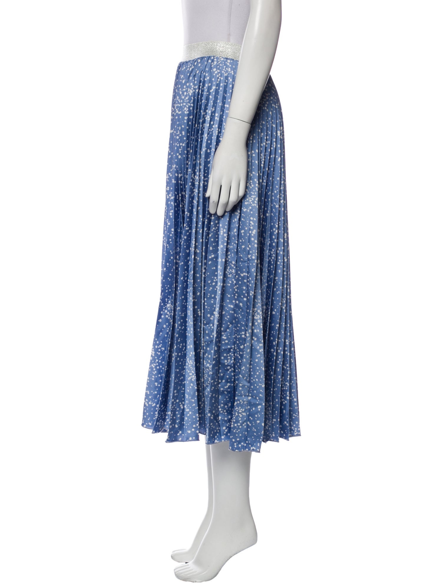 Loyd/Ford Polka Dot Print Midi Length Skirt