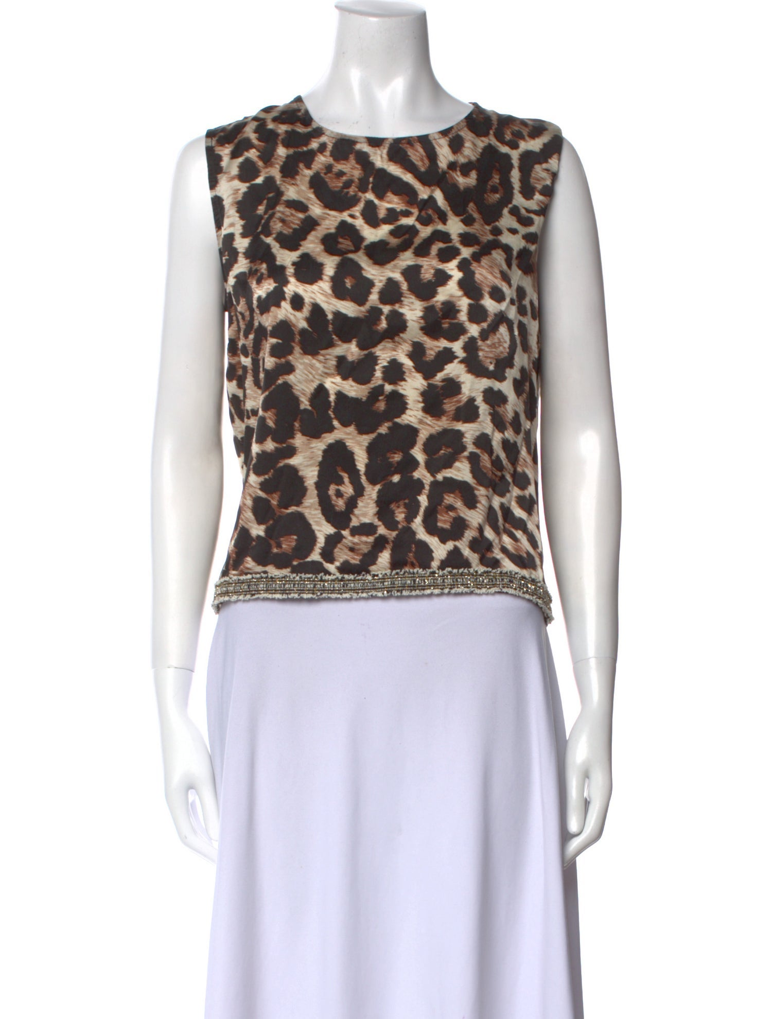 Loyd/Ford Silk Animal Print Top