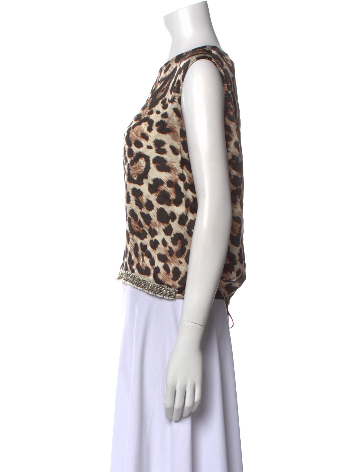 Loyd/Ford Silk Animal Print Top
