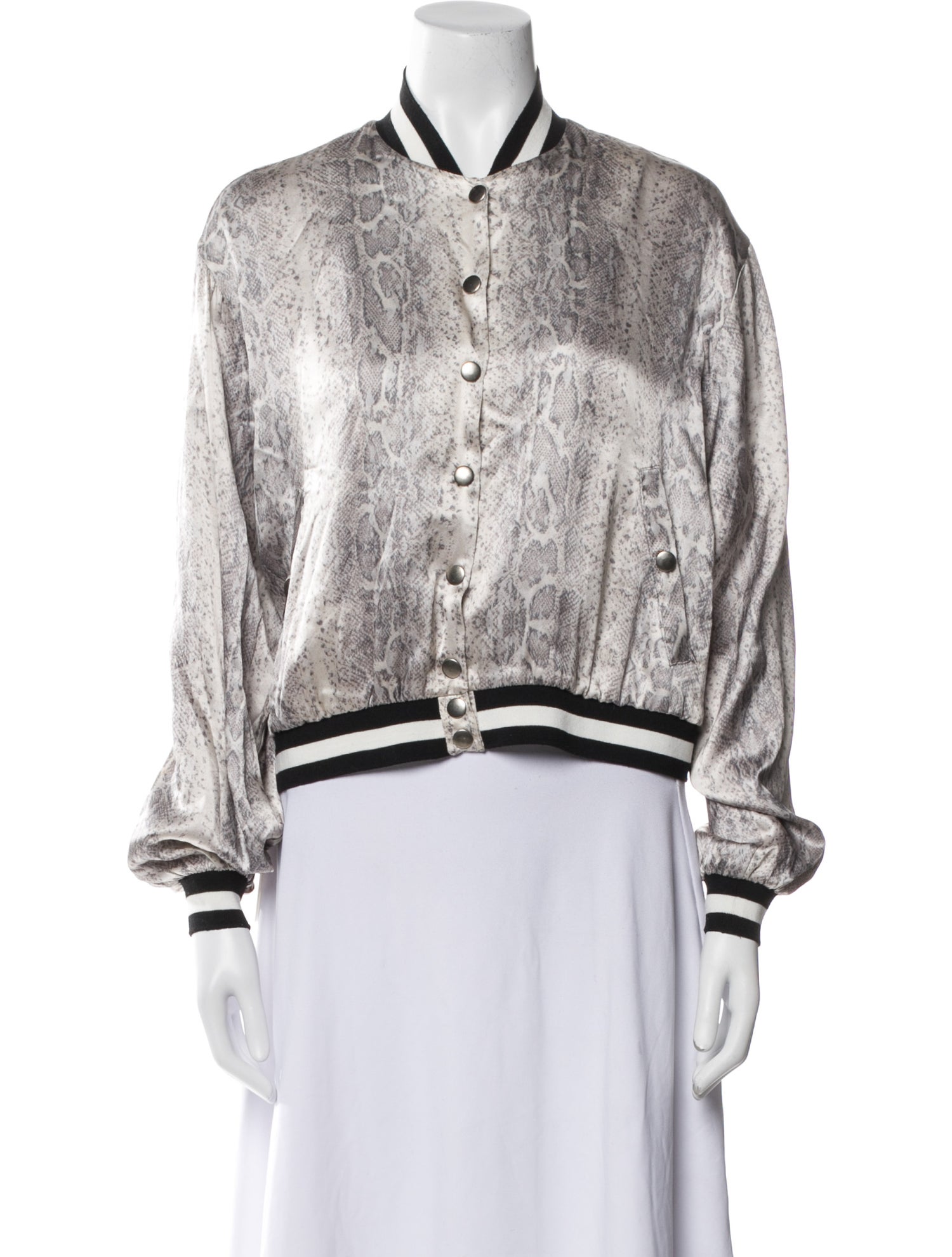 Loyd/Ford Animal Print Bomber Jacket