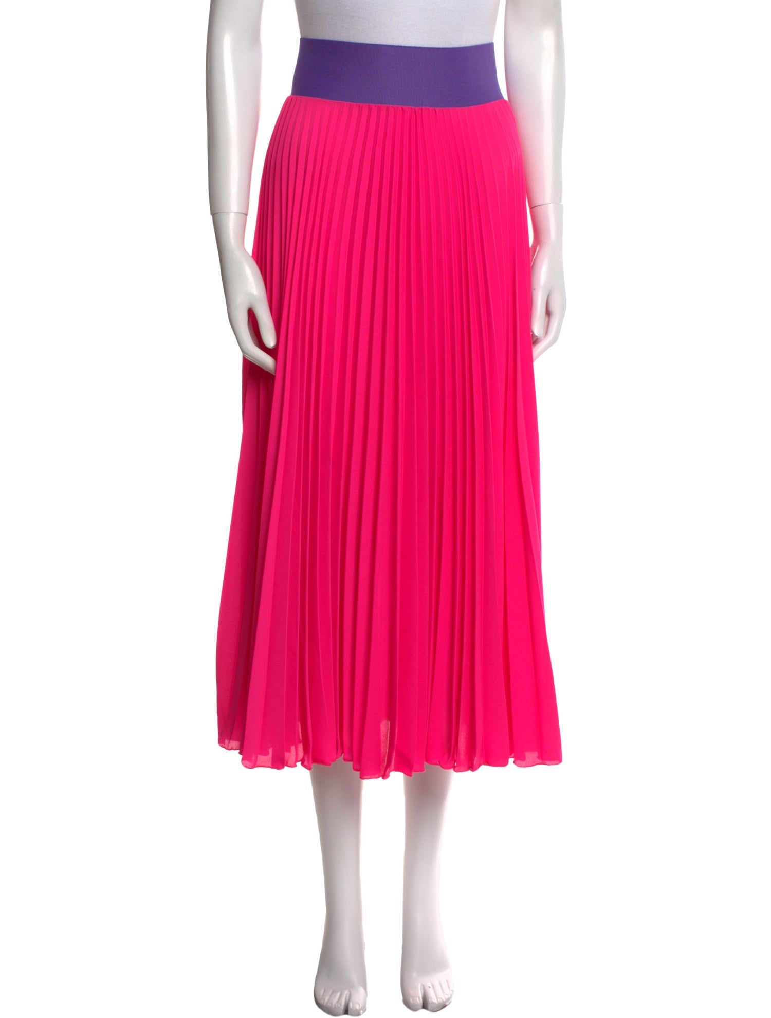 Loyd/Ford Colorblock Pattern Midi Length Skirt