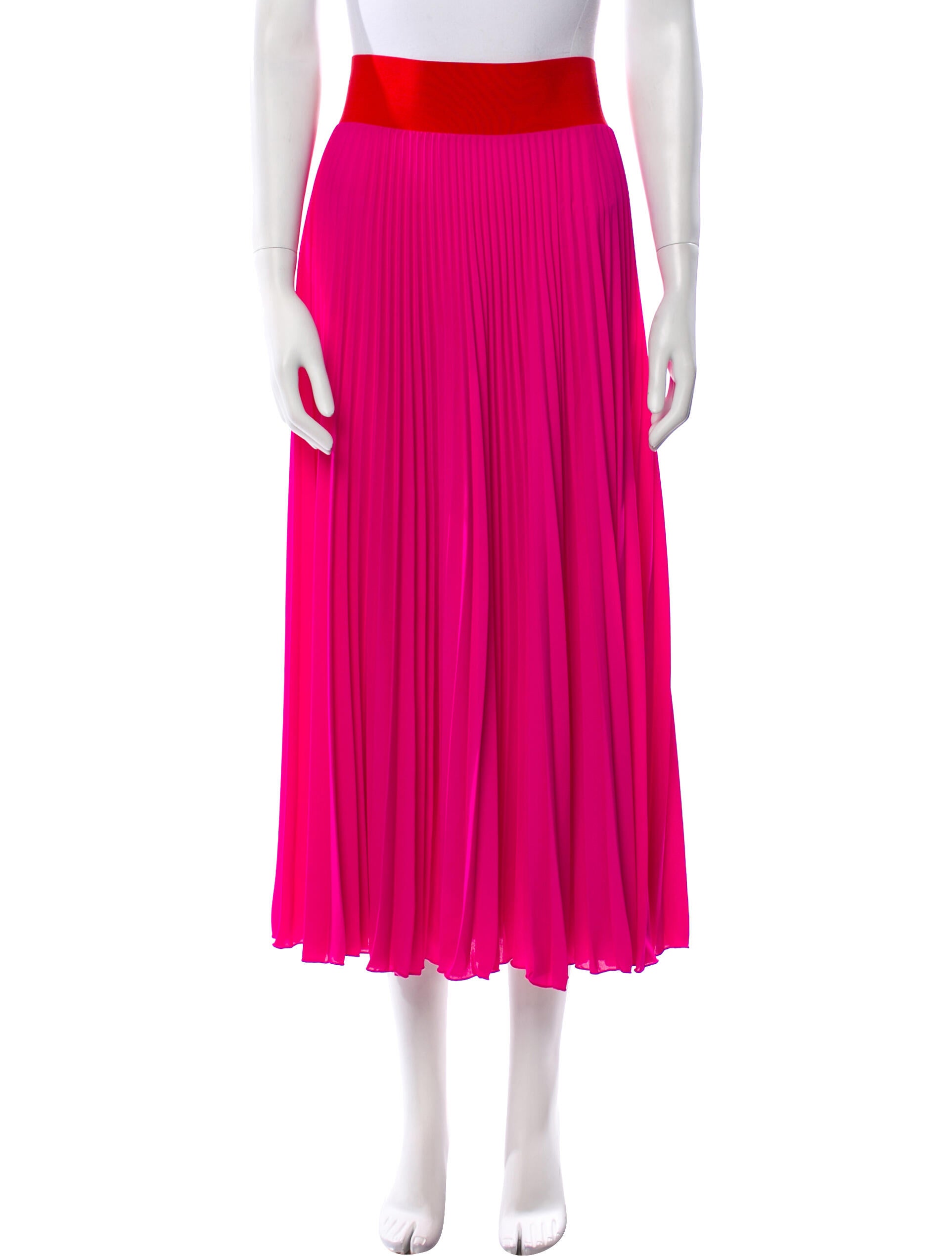 Loyd/Ford Pleated Accents Midi Length Skirt