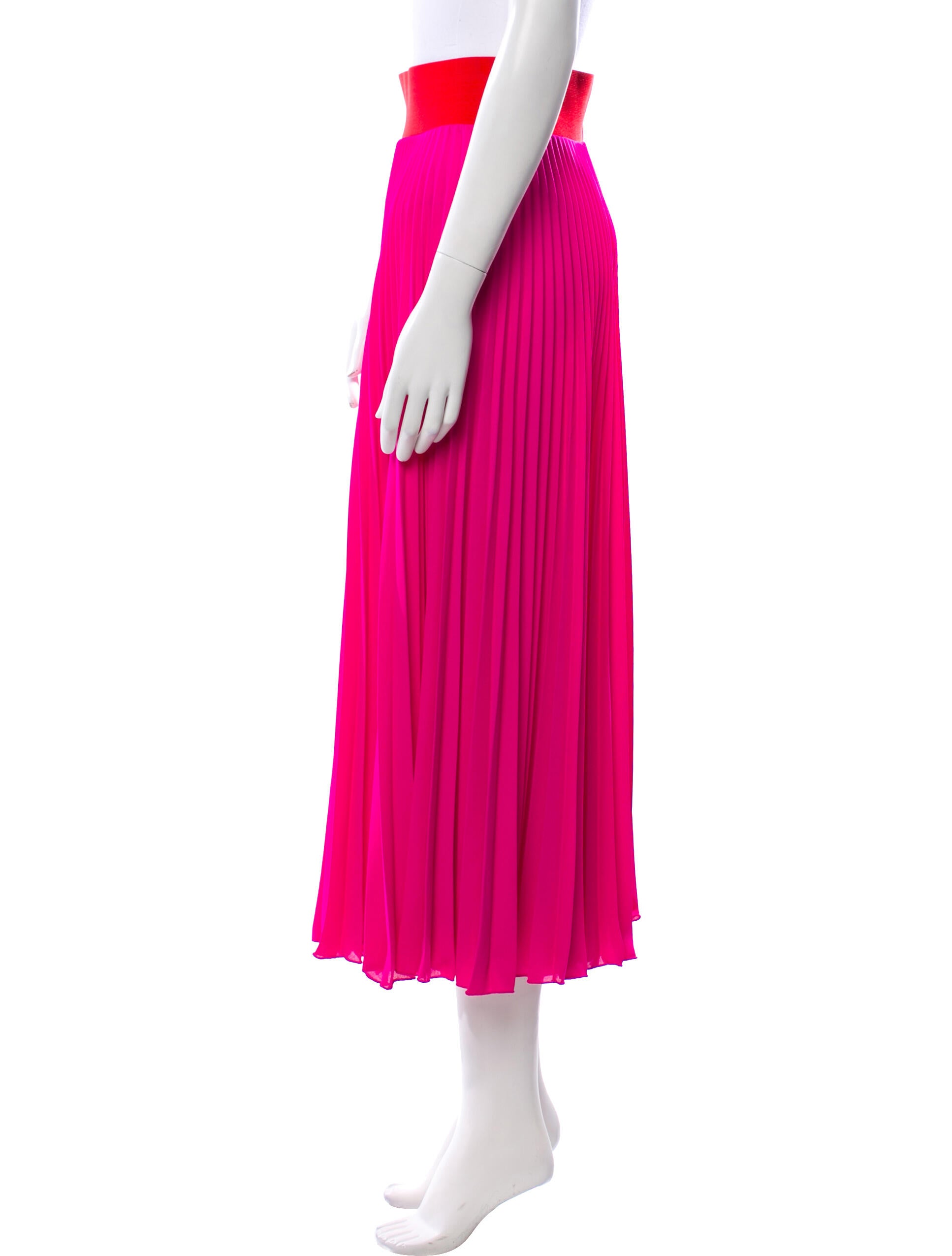 Loyd/Ford Pleated Accents Midi Length Skirt