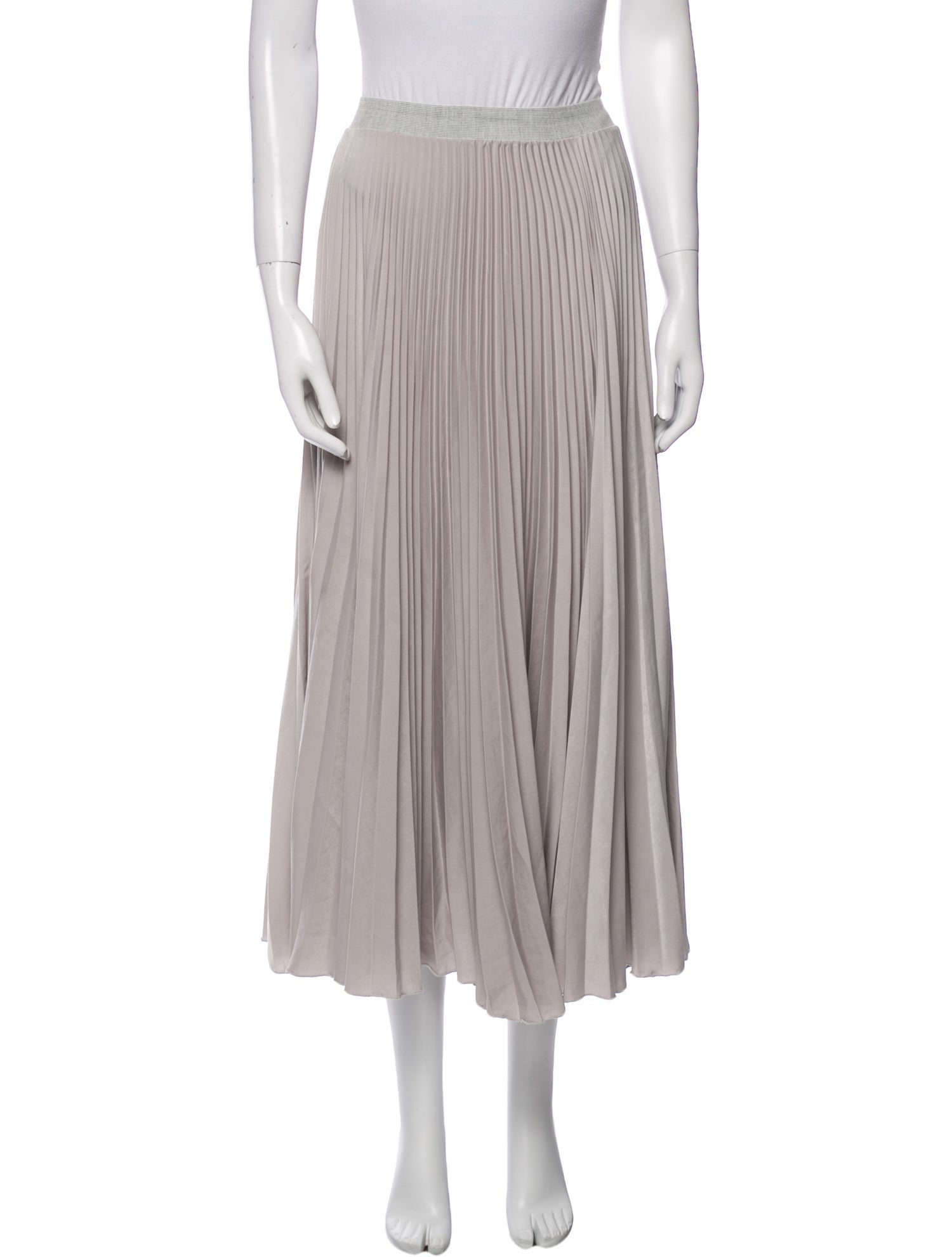 Loyd/Ford Pleated Accents Midi Length Skirt