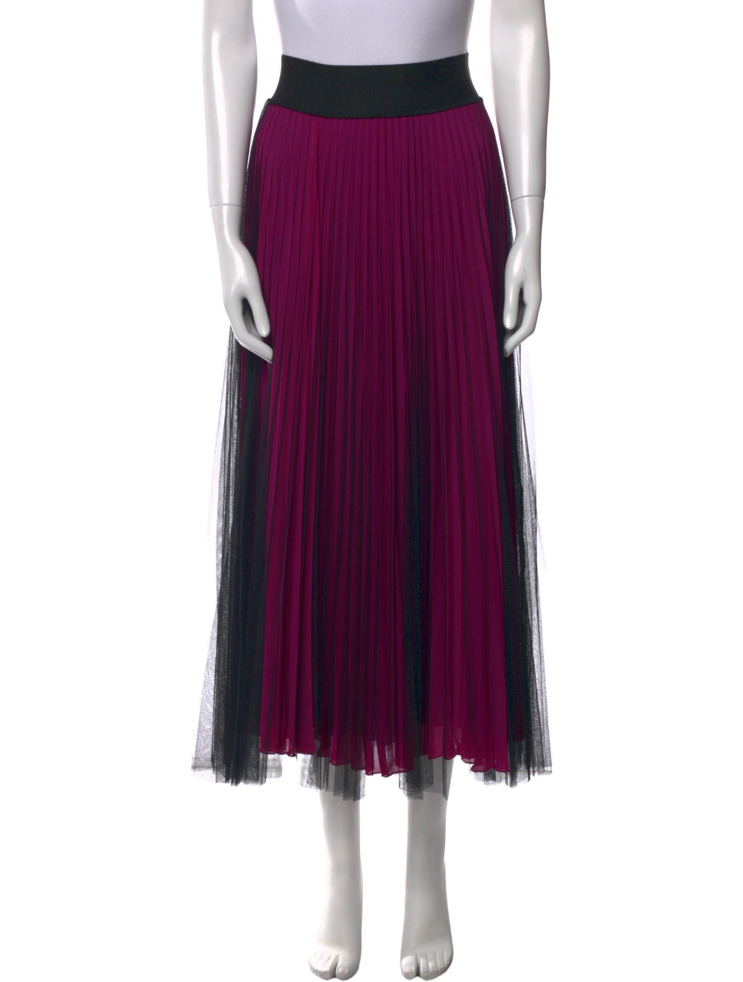 Loyd/Ford Colorblock Pattern Midi Length Skirt