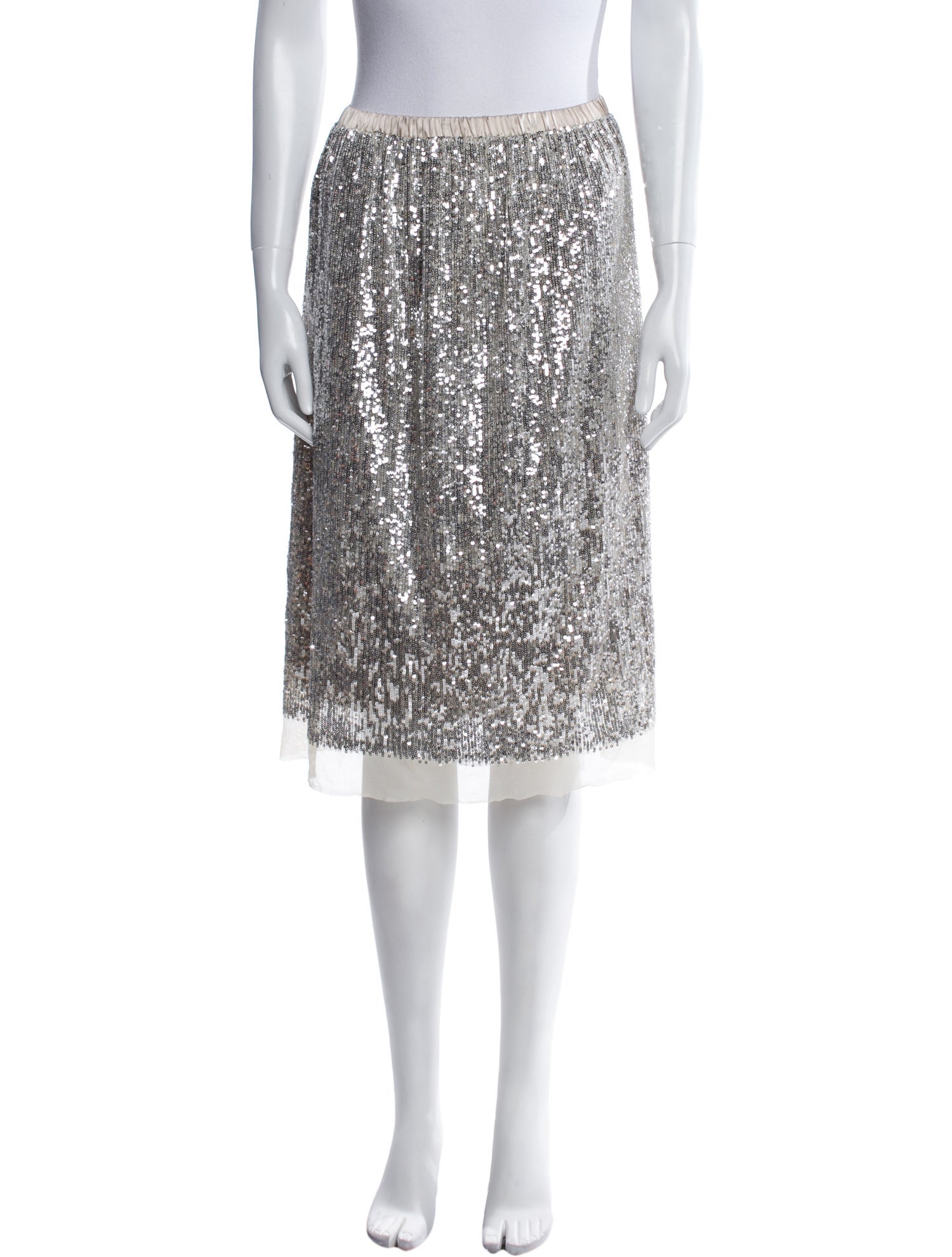 Loyd/Ford Sequin Embellishments Knee-Length Skirt