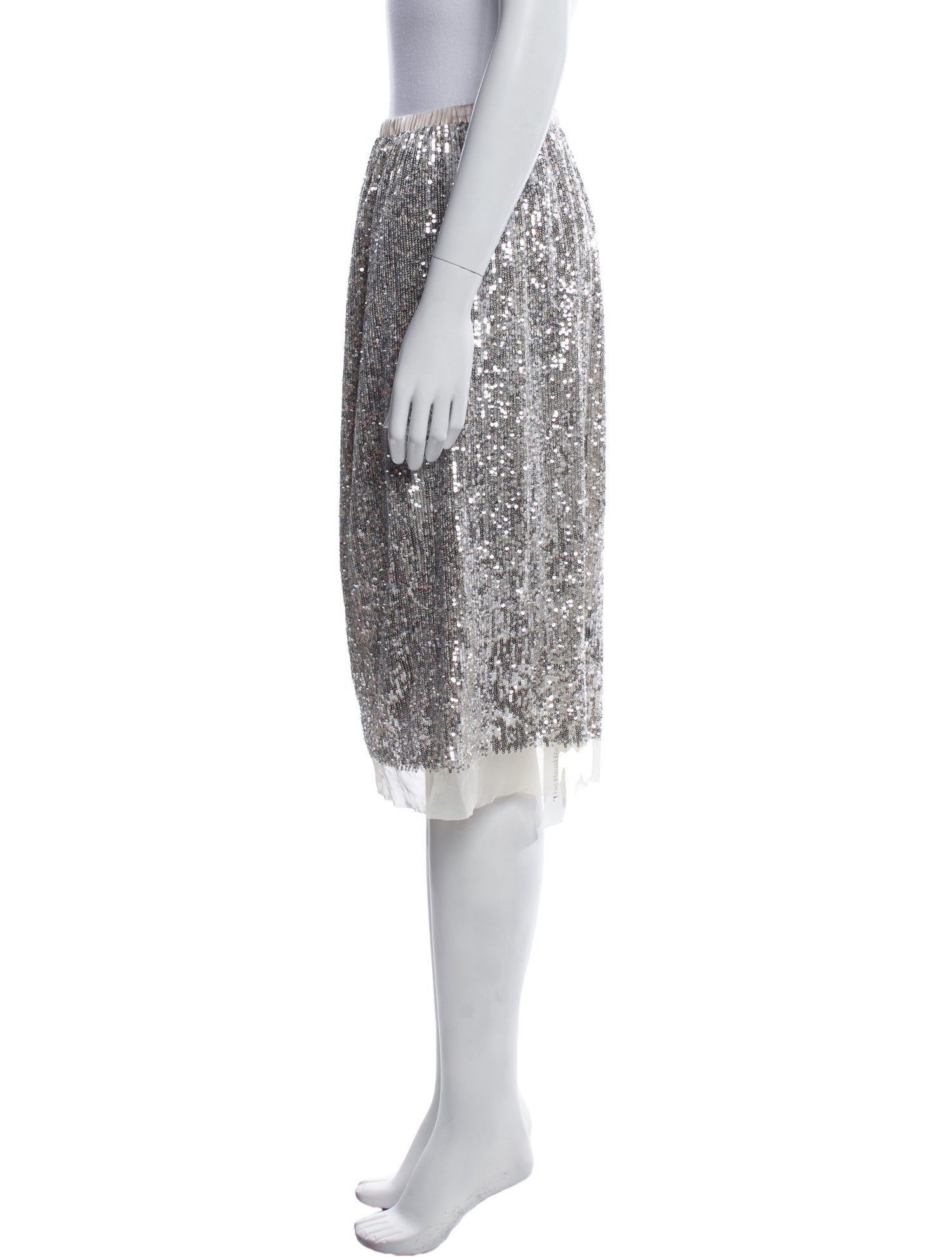 Loyd/Ford Sequin Embellishments Knee-Length Skirt