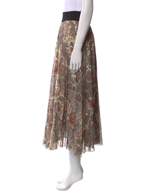 Loyd/Ford Floral Print Midi Length Skirt