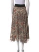 Loyd/Ford Floral Print Midi Length Skirt