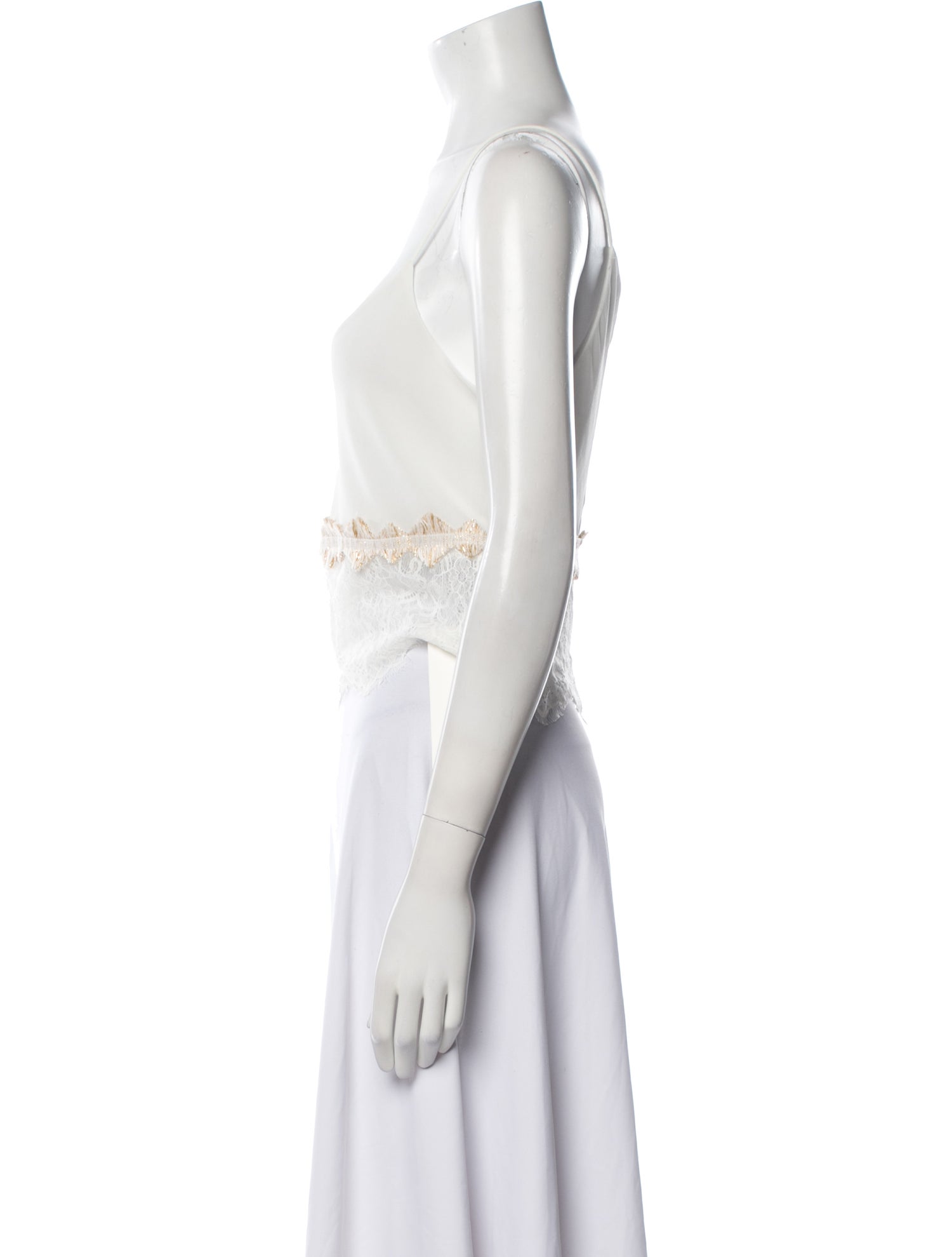 Loyd/Ford Scoop Neck Sleeveless Crop Top