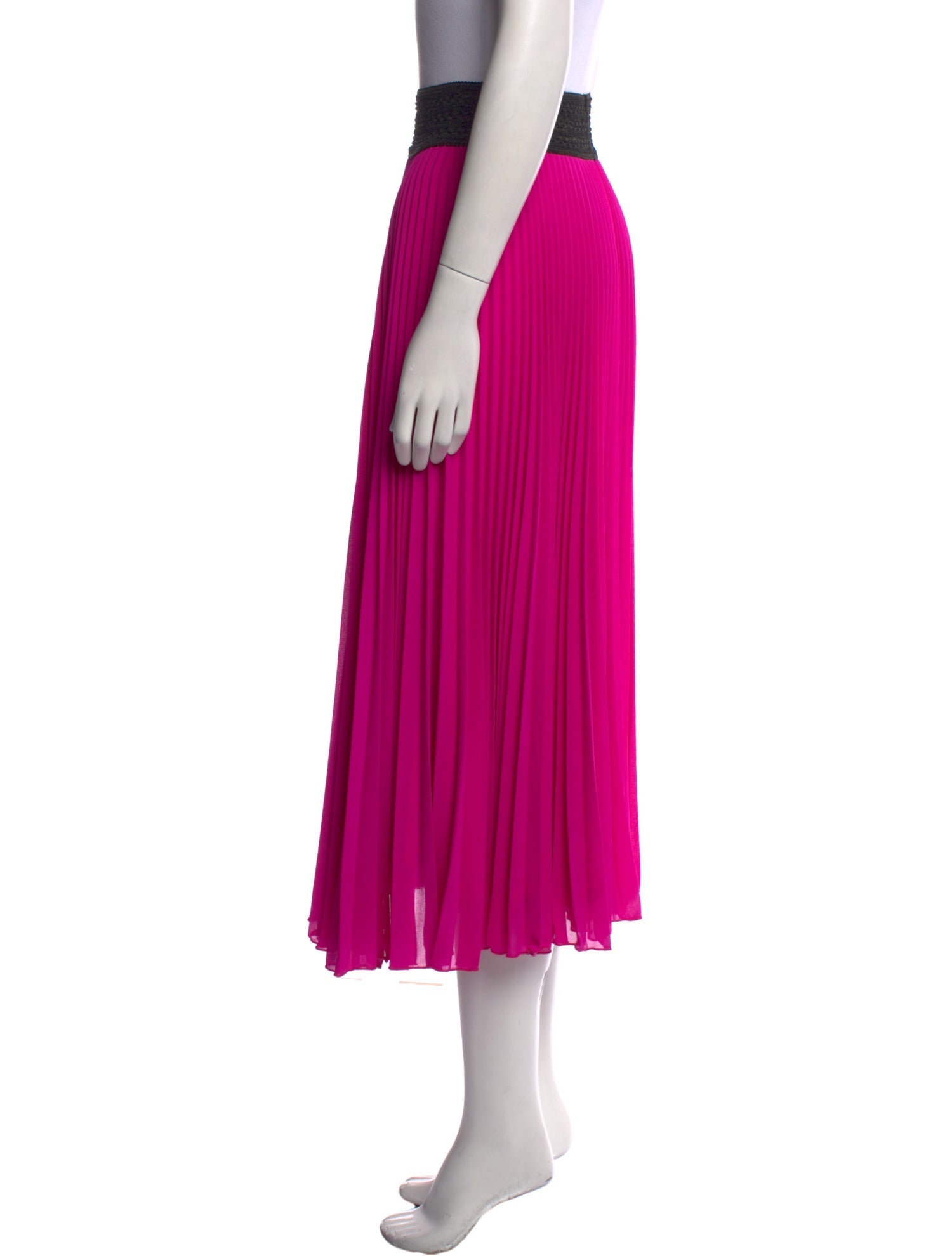 Loyd/Ford Pleated Accents Midi Length Skirt