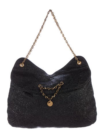 Mayle Metallic Textured Leather Bag