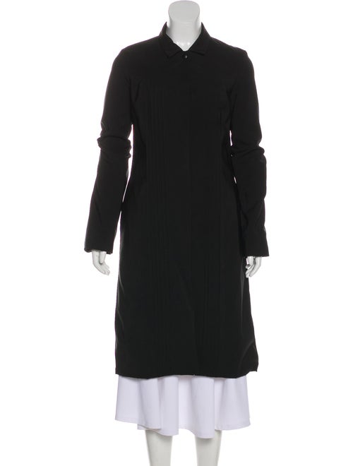 Mayle Long Pleated Coat Black