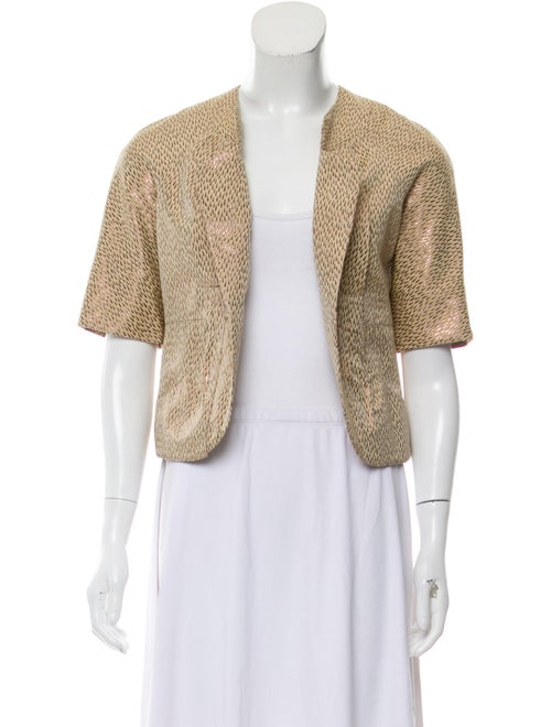 Mayle Printed Evening Jacket Metallic