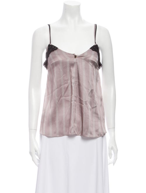 Mayle Silk Striped Top