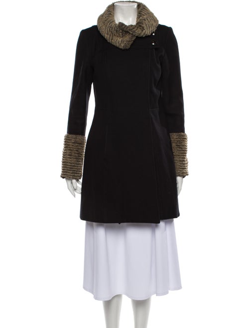 Mayle Wool Faux Fur Coat Wool