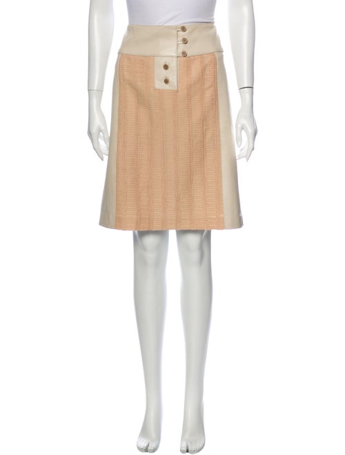 Mayle Leather Knee-Length Skirt