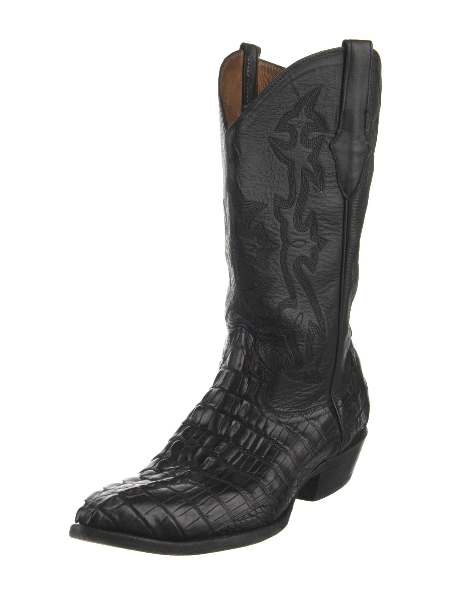 Max Leather Leather Western Boots
