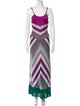 M Missoni Striped Long Dress