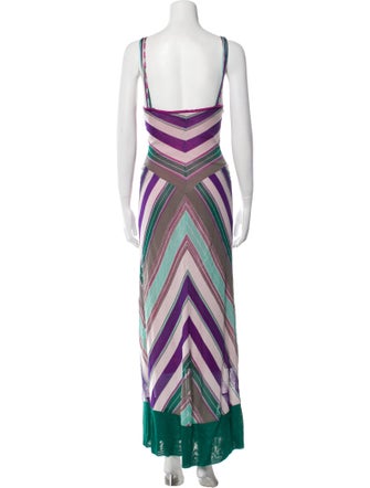 M Missoni Striped Long Dress