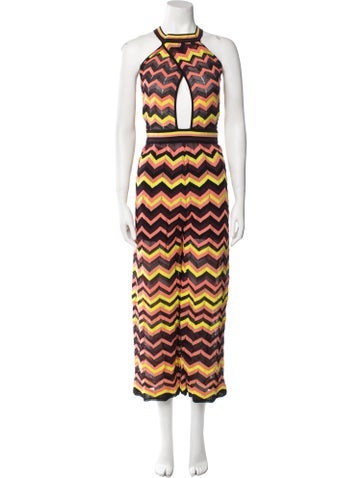 M Missoni Jumpsuits and Rompers Striped Mock Neck Jumpsuit Us4, It40 | S
