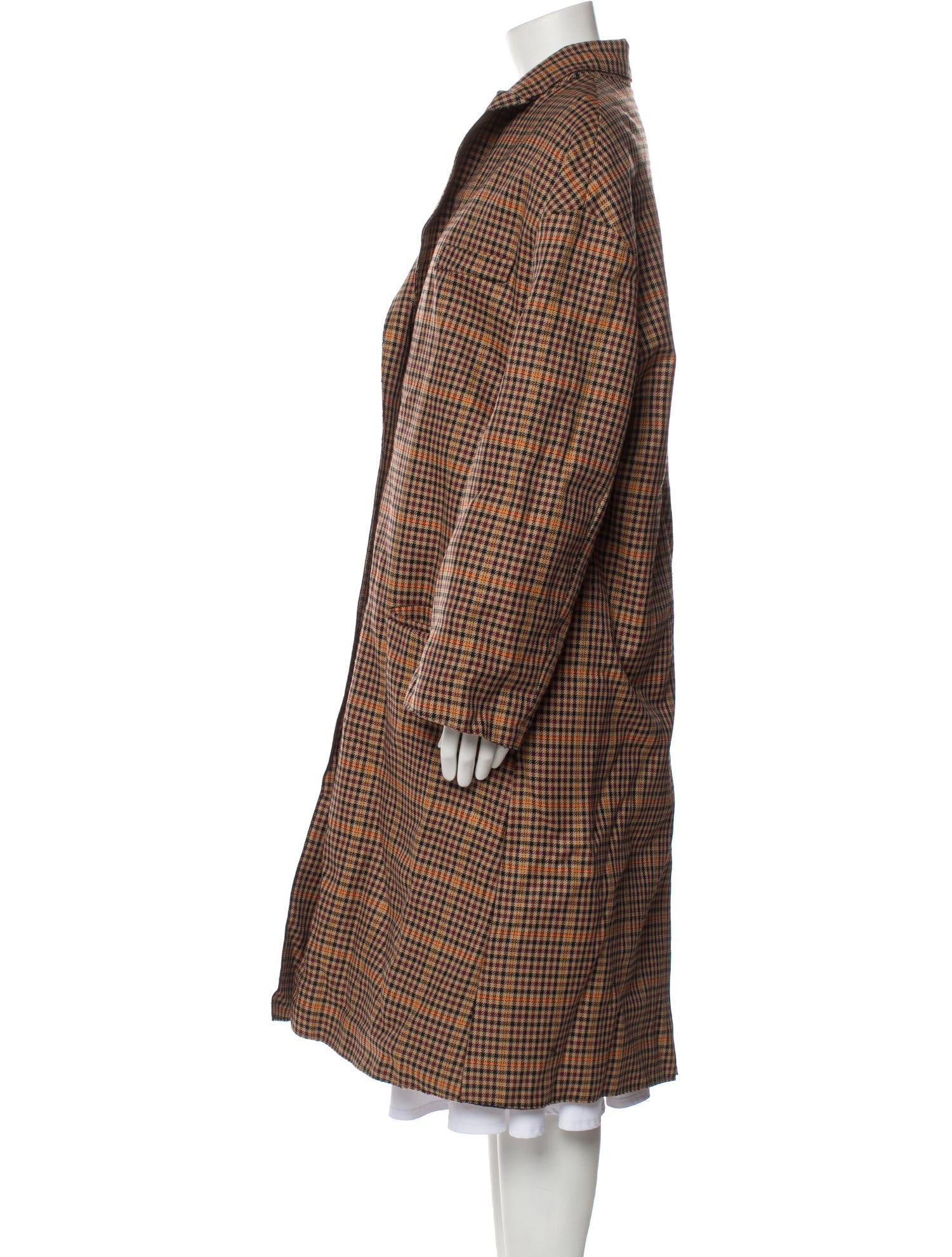 M Missoni Plaid Print Coat