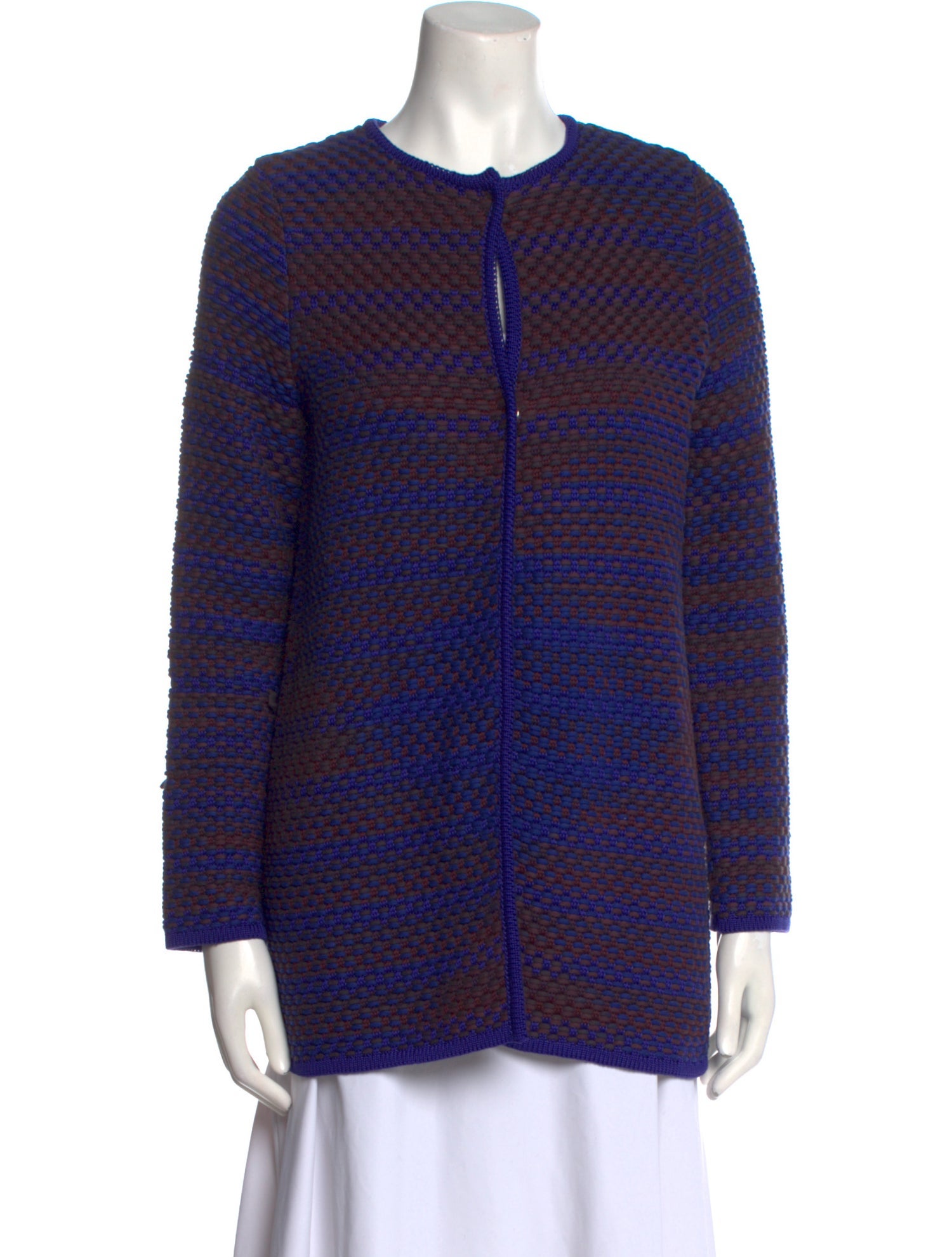 M Missoni Striped Crew Neck Sweater