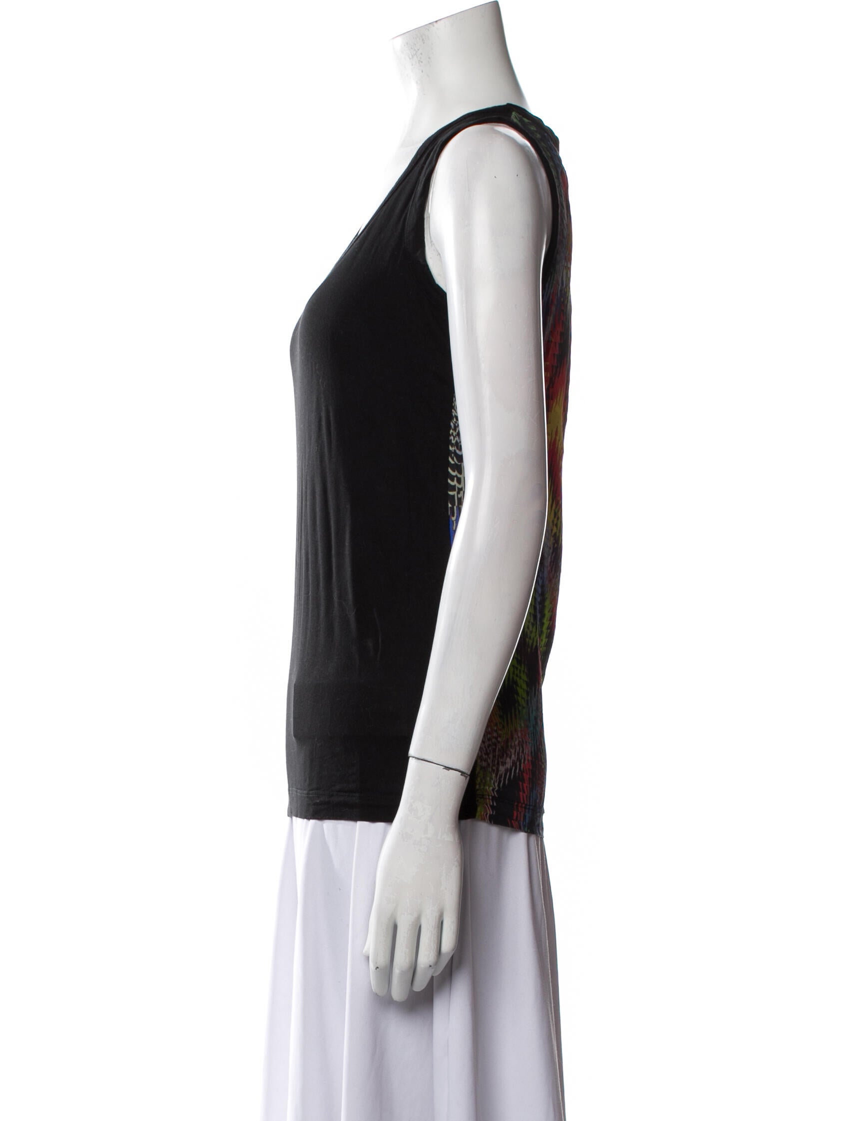 M Missoni Scoop Neck Sleeveless Top