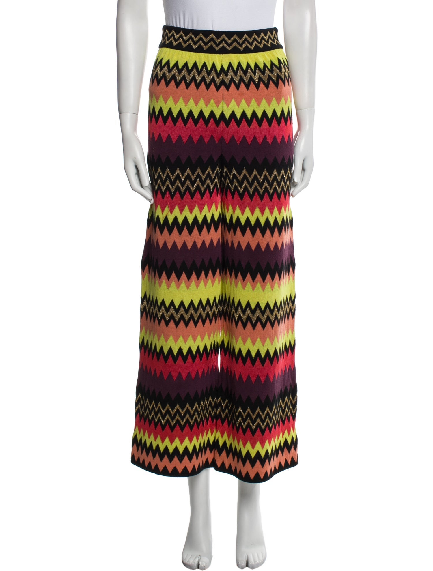 M Missoni Wool Wide Leg Pants