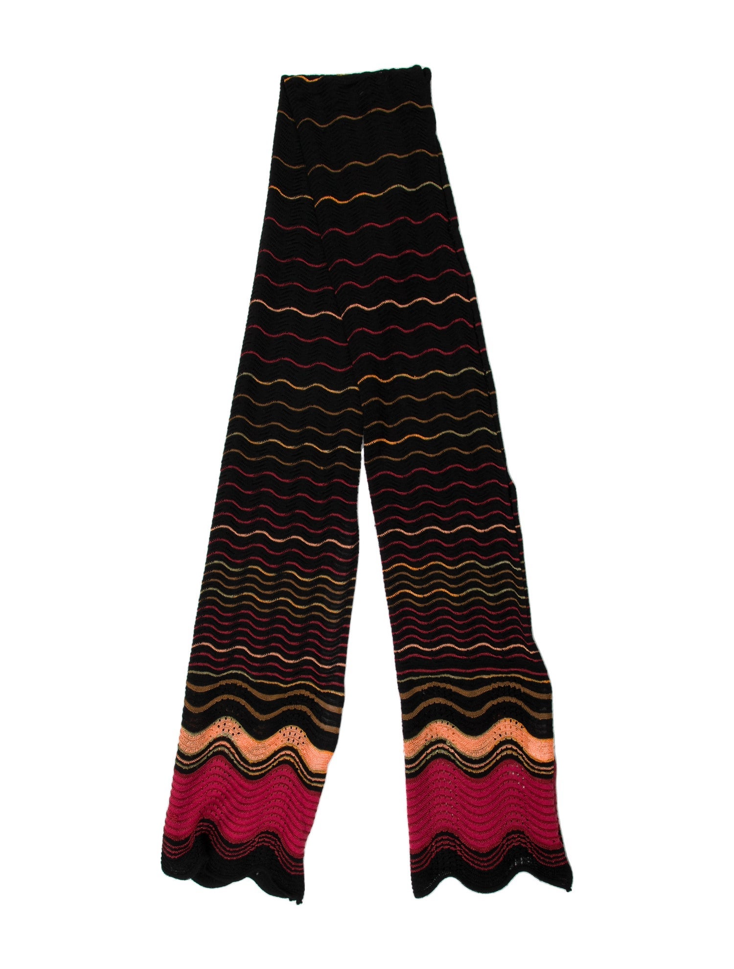 M Missoni Silk Striped Scarf