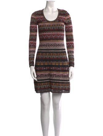 M Missoni Striped Mini Dress